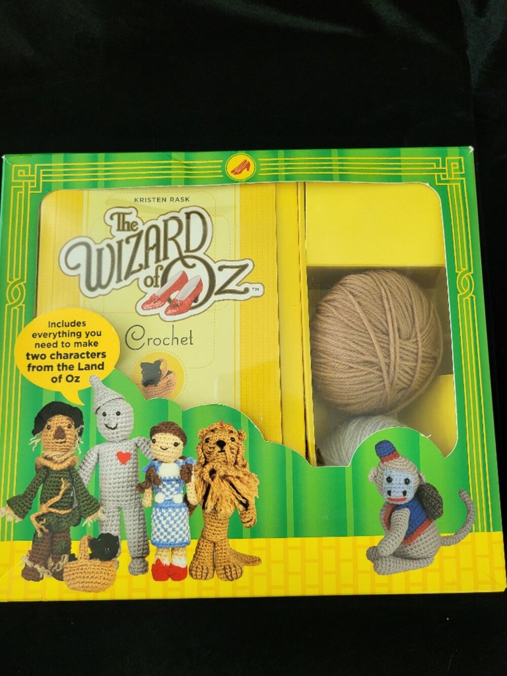 The Wizard of Oz Crochet Kit by Kristen Rask - Complete Craft Set (Makes 2)
